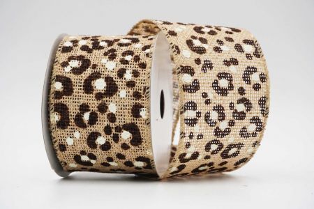Ruban à imprimé léopard avec fil métallique_KF6791GC-13-183_Naturel